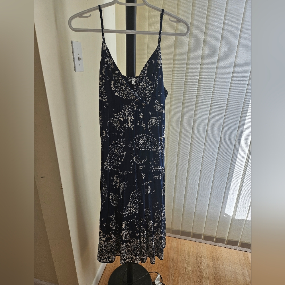 Navy blue maxi dress, worn twice